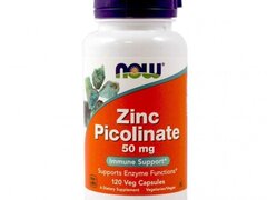 Now Foods Picolinat de Zinc, 50 mg, 60 Capsule